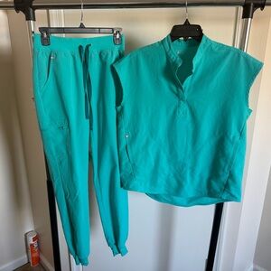 Figs Turquoise set xs/xst